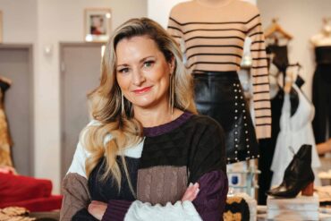 a person standing in front of a personnequin